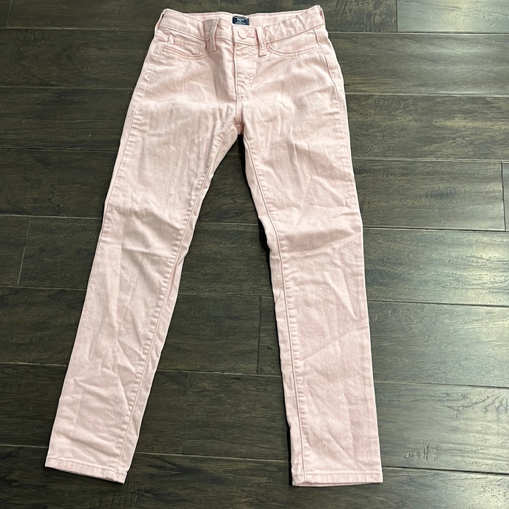 Gap Girls Pink Glitter Jeans Sz 10